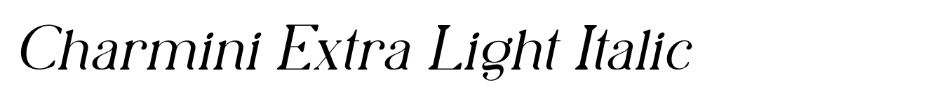 Charmini Extra Light Italic